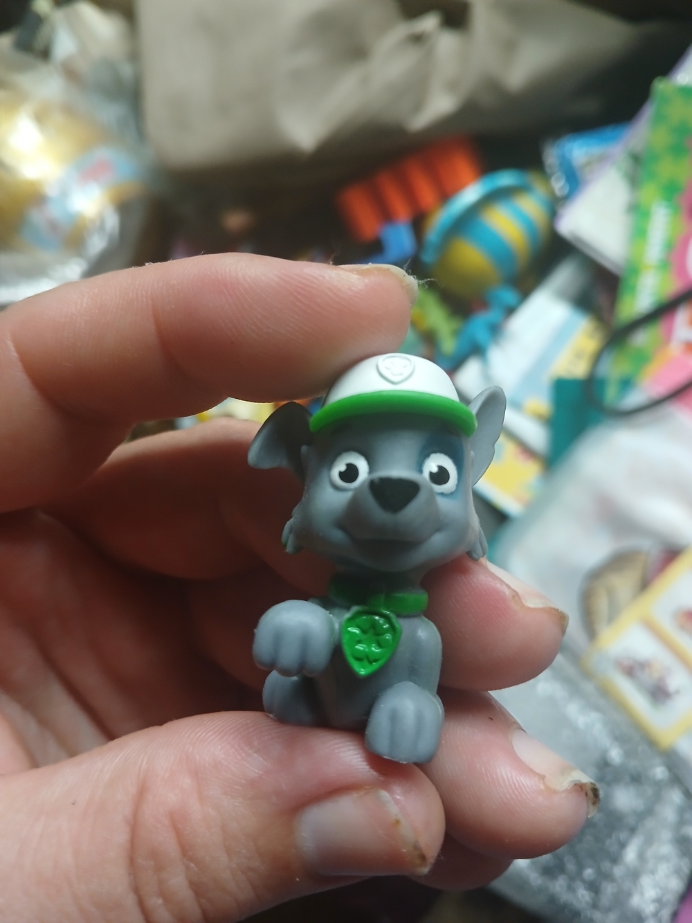 small gray Paw Patrol Mini Figure - Rocky